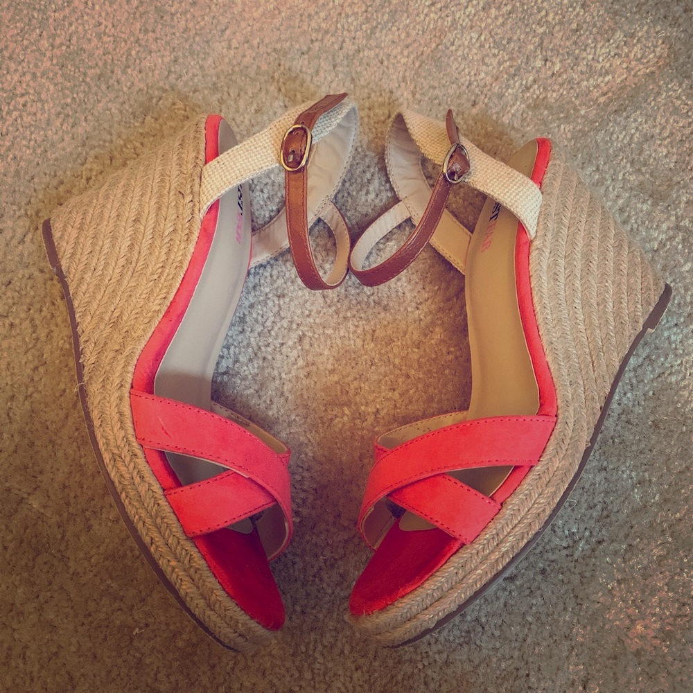 Adorable JustFab Espadrille Wedge Sandals